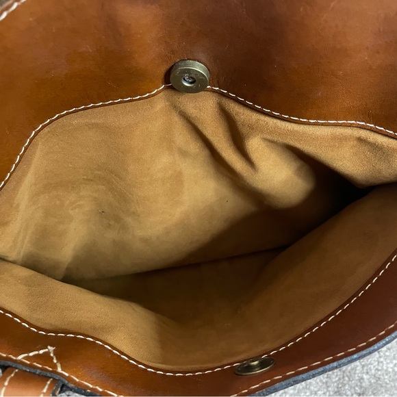 Patricia Nash Poppy Leather Shoulder Bag Brown Leather Western - Picture 11 of 12